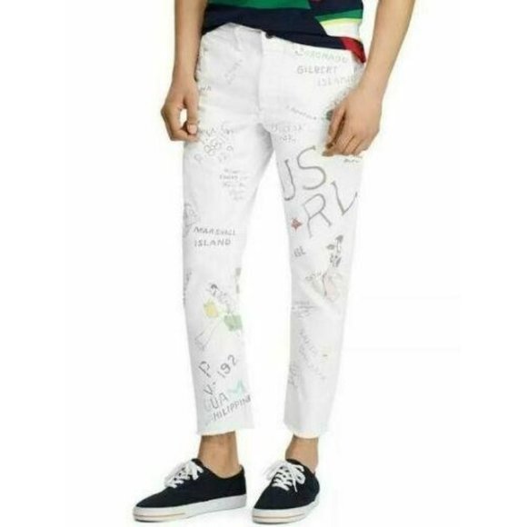 Polo Ralph Lauren Newport sailing White jeans - Picture 1 of 10